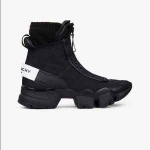 JAW HIGH SNEAKERS IN NYLON, LEATHER AND KNIT